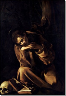 Святой Франциск в раздумьи - Караваджо, Микеланджело Меризи да