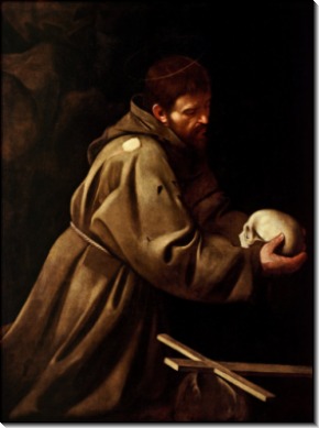 Святой Франциск в молитве - Караваджо, Микеланджело Меризи да