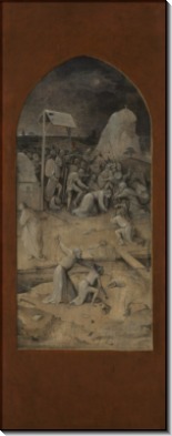 Искушение святого Антония, внешняя створка триптиха - Взятие Христа под Стражу - Босх, Иероним (Ерун Антонисон ван Акен)
