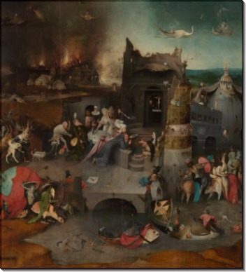 Искушение святого Антония, центральная панель триптиха - Босх, Иероним (Ерун Антонисон ван Акен)