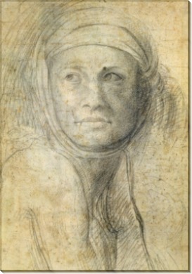 Голова женщины - Микеланджело Буонарроти