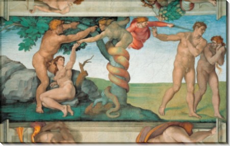 Грехопадение и Изгнание из рая - Микеланджело Буонарроти