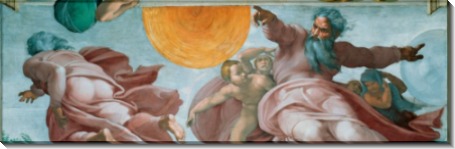 Сотворение солнца и луны - Микеланджело Буонарроти
