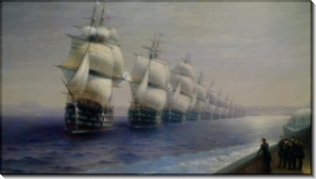Смотр Черноморского флота в 1849 году - Айвазовский, Иван Константинович