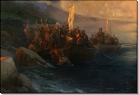 Высадка Колумба в Америке 12 октября 1492 года - Айвазовский, Иван Константинович