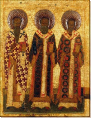 Свв.Василий Великий, Григорий Богослов и Иоанн Златоуст (ок.1575)