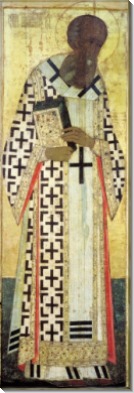 Деисусный чин (Владимир, Успенский собор, 1408) 1. Св.Григорий Богослов - Рублев, Андрей