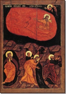 Огненное восхождение пророка Илии (XVII в)