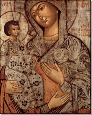 Икона Б.М. Троеручица (Новгород) (XVI в)
