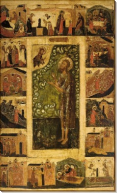 Св.Алексей Человек Божий с житием (ок.1650)