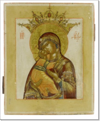 Икона Б.М. Владимирская (XVII век)