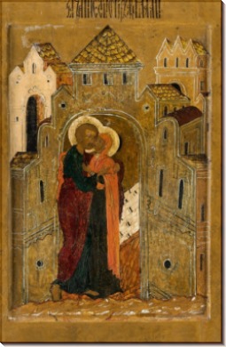 Встреча Иоакима и Анны у Золотых ворот (XVI в)