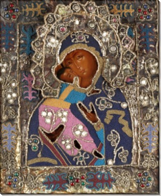 Икона Б.М. Владимирская (ок.1850)
