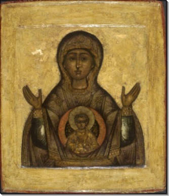Икона Б.М. Знамение (XVIII в)
