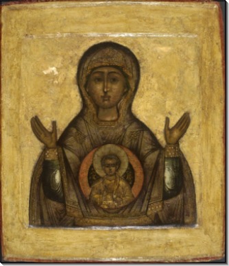 Икона Б.М. Знамение (XVIII в)