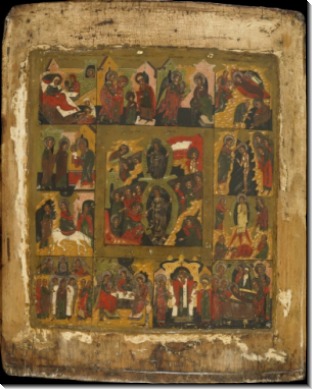 Воскресение Христово с Двунадесятыми праздниками (XVIII в)