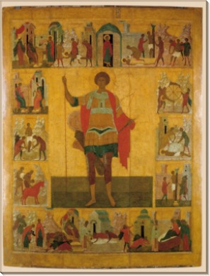 Святой Гееоргий, новгородская школа, 15 век, 82x63