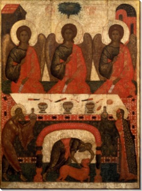 Святая Троица Ветхого Завета, Псковская школа, 16 век