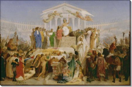 Век Августа, рождение Христа (эскиз) - Жером, Жан-Леон 