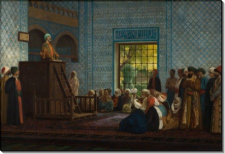 Проповедь в мечети - Жером, Жан-Леон 