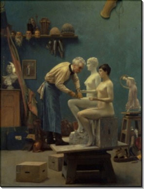 Работа с мрамором, или Скульптор и модель - Жером, Жан-Леон 