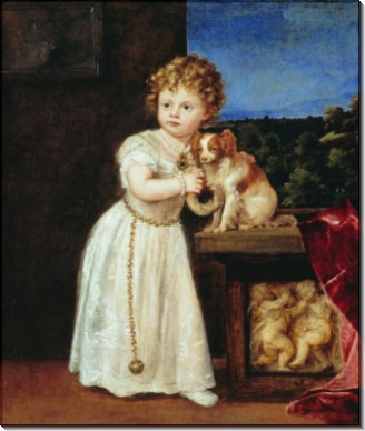 Кларисса Строцци в возрасте двух лет - Тициан Вечеллио