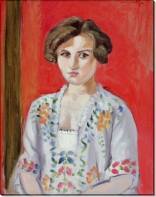 Женщина в болгарской вышиванке - Матисс, Анри
