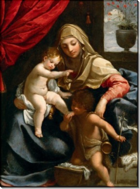 Мадонна с Младенцем и маленьким Иоанном Крестителем - Рени, Гвидо 