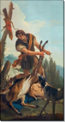Охотник с добытым оленем - Тьеполо, Джованни Баттиста
