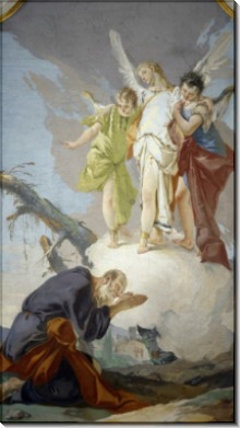 Явление Аврааму трех ангелов - Тьеполо, Джованни Баттиста
