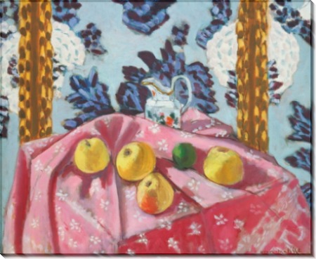 Натюрморт с яблоками на розовой скатерти - Матисс, Анри