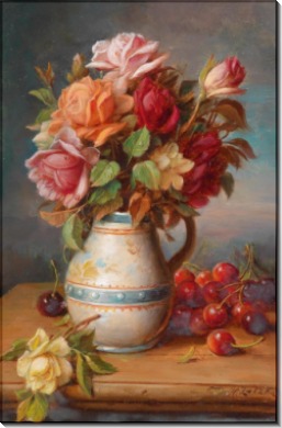 Картина «Розы и вишни» - Зацка, Ханс