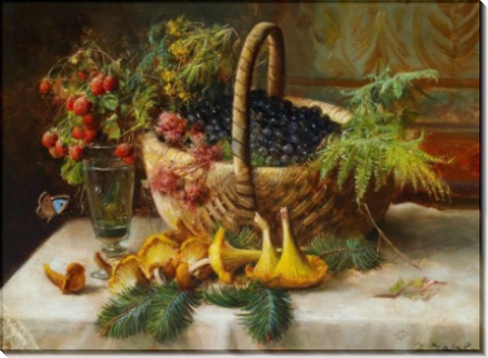 Натюрморт с ягодами и грибами - Зацка, Ханс