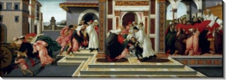 Последнее чудо и смерть святого Зиновия - Боттичелли, Сандро