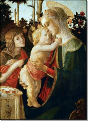 Мадонна с Младенцем и Иоанном Крестителем - Боттичелли, Сандро