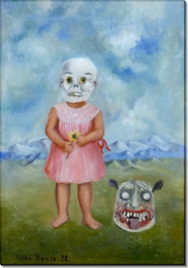 Девочка с маской смерти - Кало, Фрида