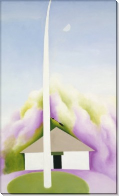 Флагшток, белый домик - О'Кифф, Джорджия