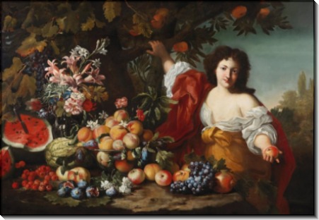 Натюрморт с фруктами и Помона - Брейгель, Абрахам