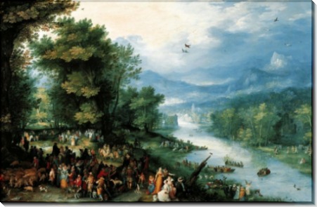 Пейзаж с Товией и ангелом - Брейгель, Ян (Старший)