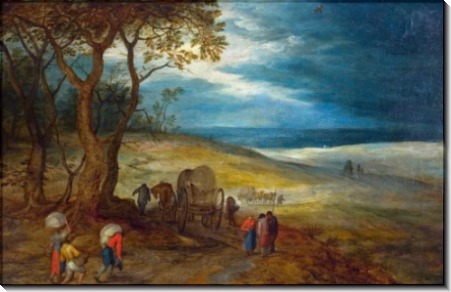 Пейзаж с путниками - Брейгель, Ян (Старший)