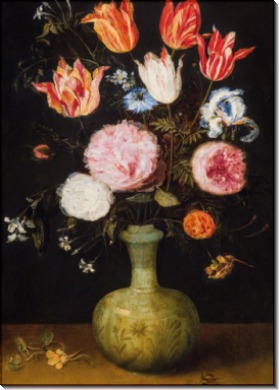 Натюрморт с цветами в вазе - Брейгель, Ян (младший)