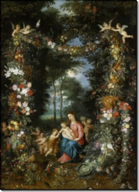 Мадонна с Младенцем и маленьким Иоанном Крестителем - Брейгель, Ян (младший)