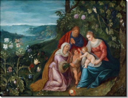Святое Семейство со святой Елизаветой - Брейгель, Ян (младший)