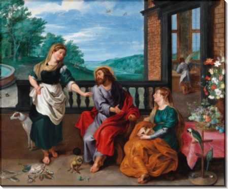 Христос в доме Марфы и Марии - Брейгель, Ян (младший)