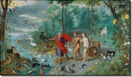 Адам и Ева в раю - Брейгель, Ян (младший)