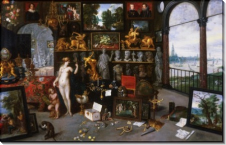 Аллегория зрения (Венера и Купидон в картинной галерее) - Брейгель, Ян (младший)