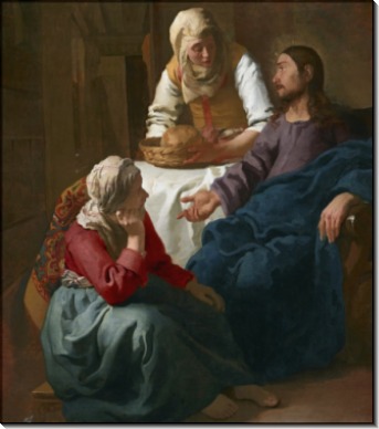 Христос в доме Марфы и Марии - Вермеер, Ян