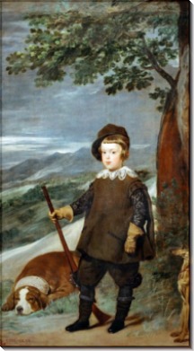 Портрет принца Бальтазара Карлоса на охоте - Веласкес, Диего