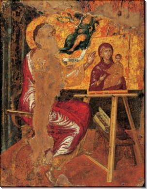 Святой лука, рисующий Мадонну с Младенцем - Греко, Эль