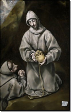 Святой Франциск и брат Лео, размышляющие о смерти - Греко, Эль